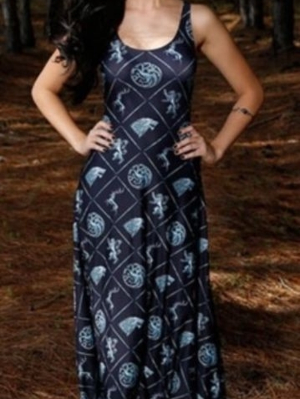 NWT Blackmilk Game of Thrones Sigil Maxi Dress